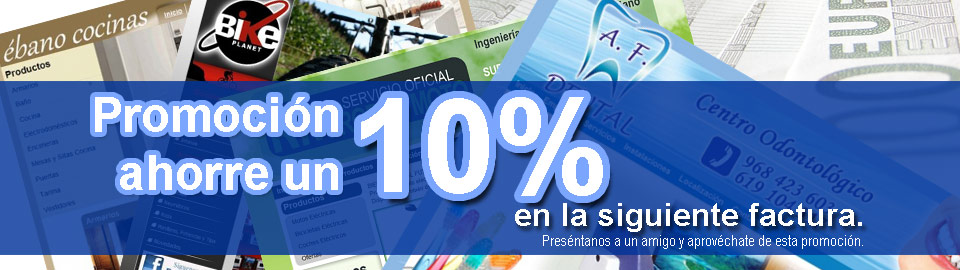 Promoción 10% de descuento en tu próxima factura