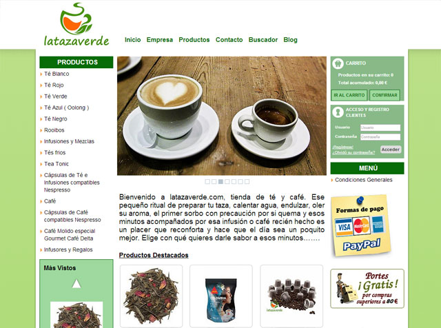 Saborea el té y el café que te ofrece La Taza Verde