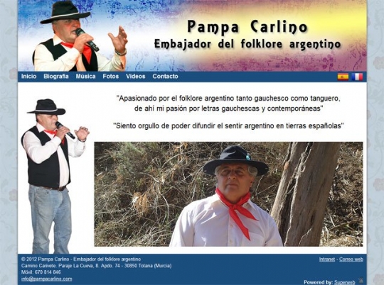 Pampa Carlino, artista argentino afincado en Totana (Murcia), estrena web
