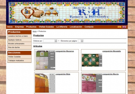 Alfarería Romero y Hernández confía en Superweb para su nueva página web