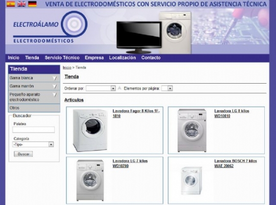  ElectroÁlamo Electrodomésticos estrena una profesional web con catálogo