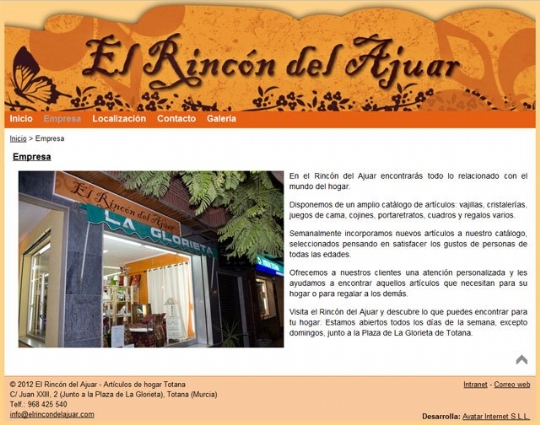 El Rincón del Ajuar estrena web