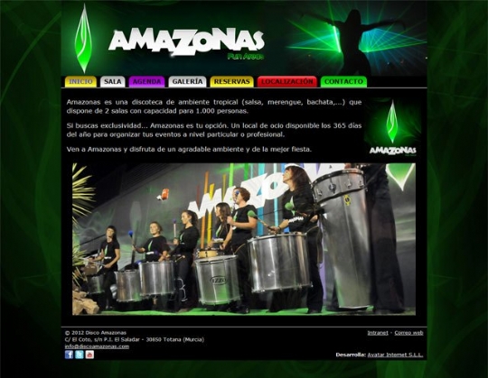 Descubre el sitio web que la Discoteca Amazonas ha creado con 