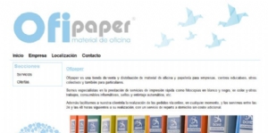 La tienda de venta y distribución de material de oficina y papelería Ofipaper ya dispone de web